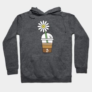 livi Coffee Cup Daisy Flower art Hoodie